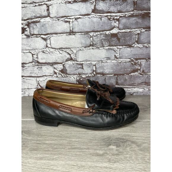 Allen Edmonds Woodstock Brown Black Leather Kiltie Loafers Dress Shoes Men 9.5D main image 15
